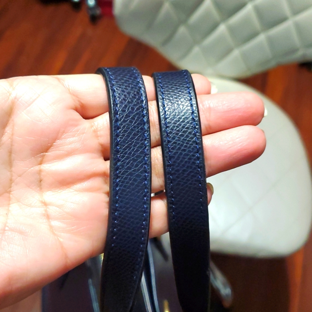 Coach Dark Blue Leather Baby Tote Bag💙 - Picture 6 of 16